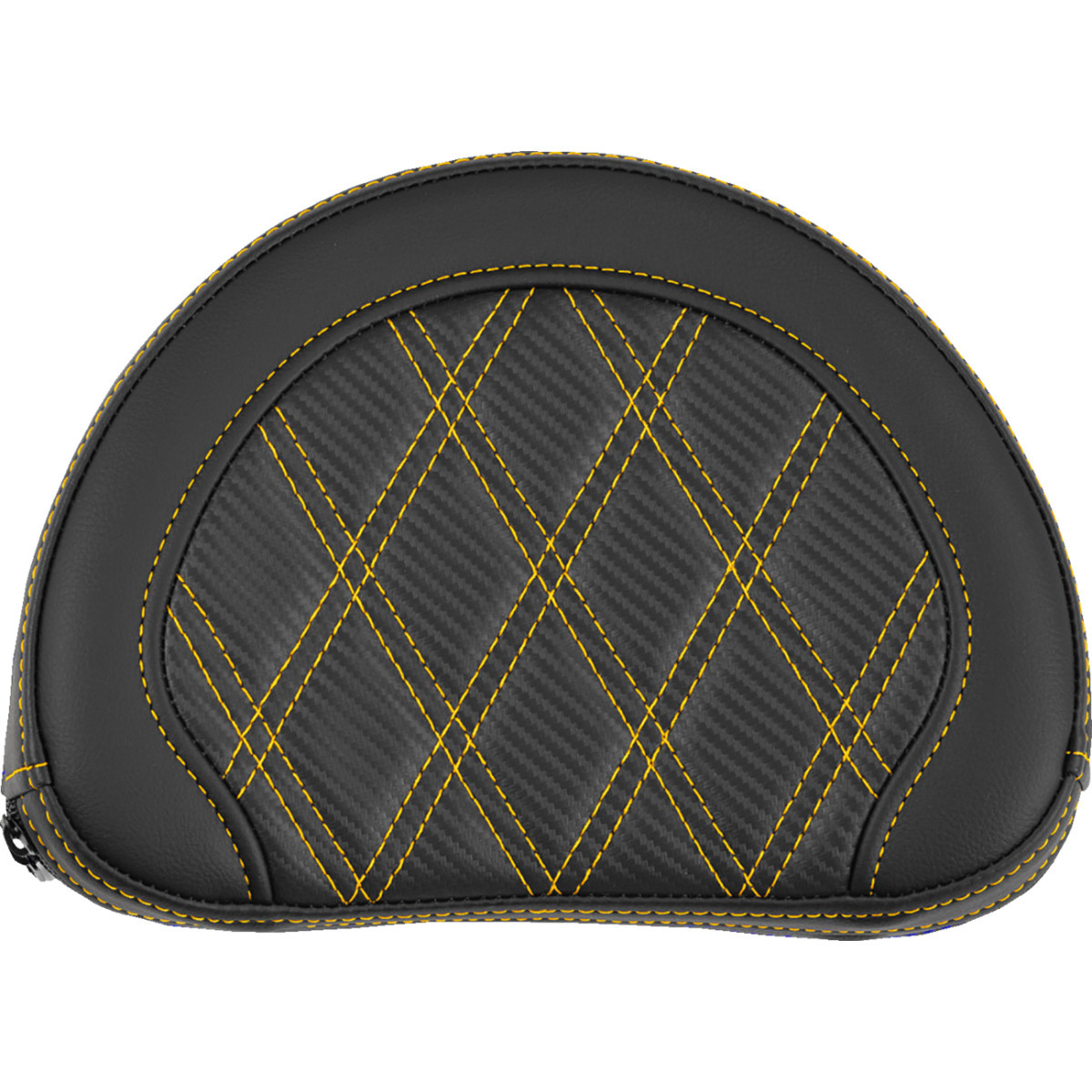Saddlemen #051320707 - Contoured Sissy Bar Pad - Lattice Stitch - Gold Stitch