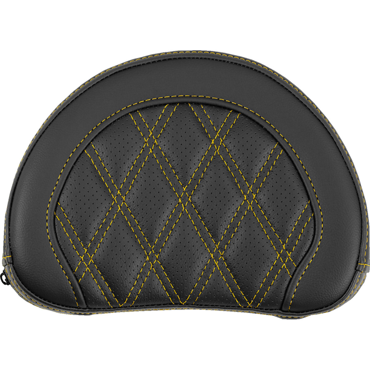Saddlemen #051318407 - Contoured Sissy Bar Pad - Lattice Stitch - Gold Stitch