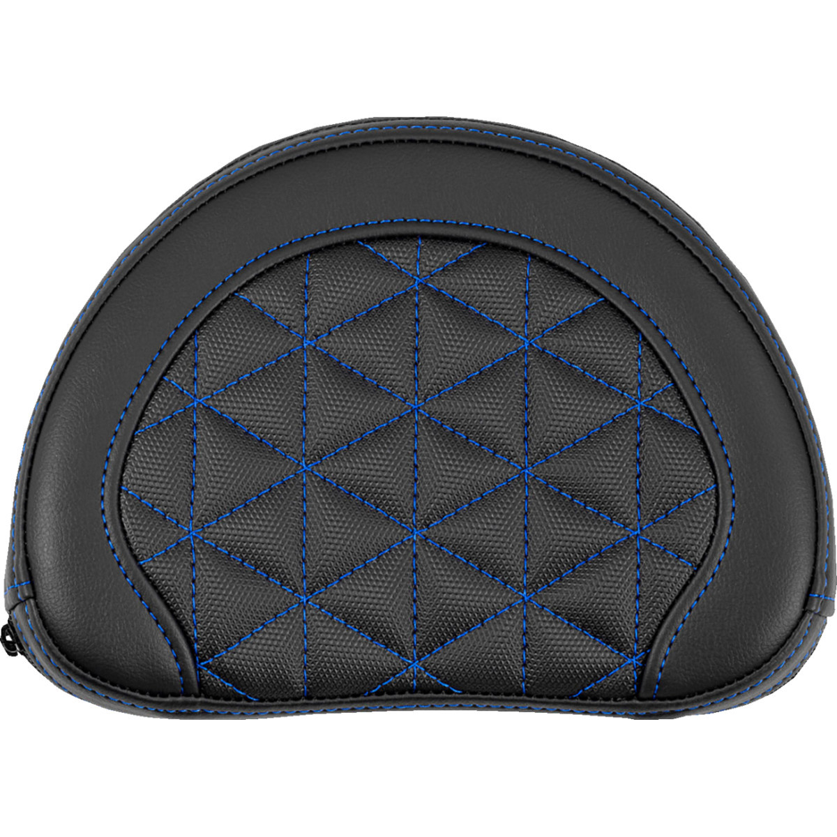 Saddlemen #051321101 - Contoured Sissy Bar Pad - Tri-Gripper - Blue Stitch