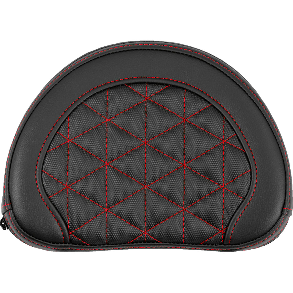 Saddlemen #051321104 - Contoured Sissy Bar Pad - Tri-Gripper - Red Stitch