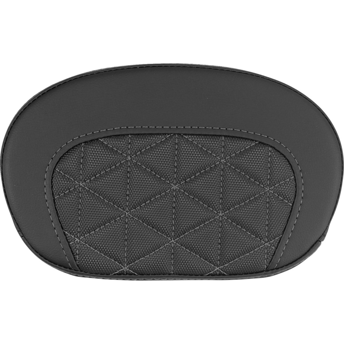 Saddlemen #061021102 - Mini Contour Sissy Bar Pad - Tri-Gripper - Gray Stitch