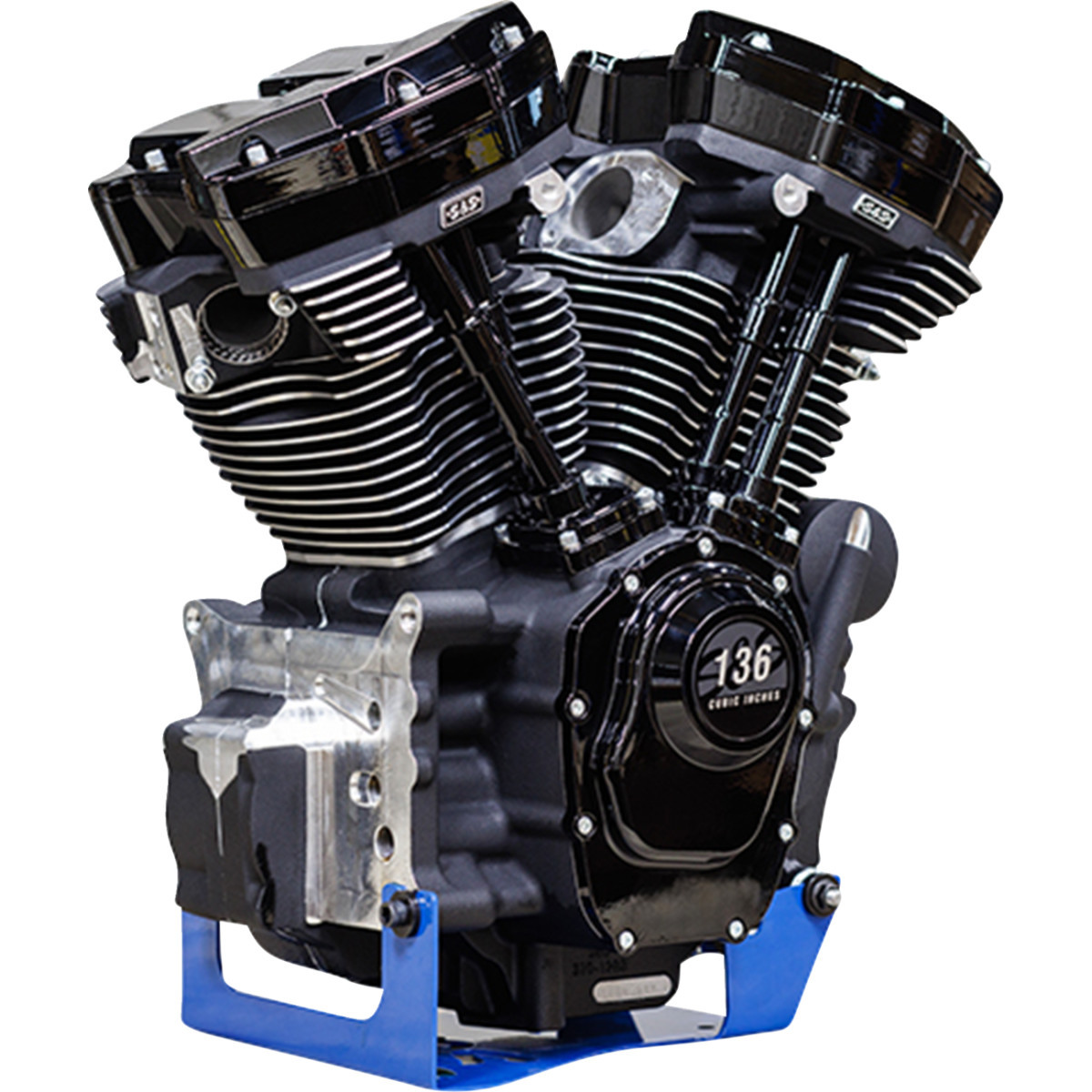 S&S Cycle #310-1295 - MK136 Engine - 550G Camshaft - Oil Cooled - M8 Softail