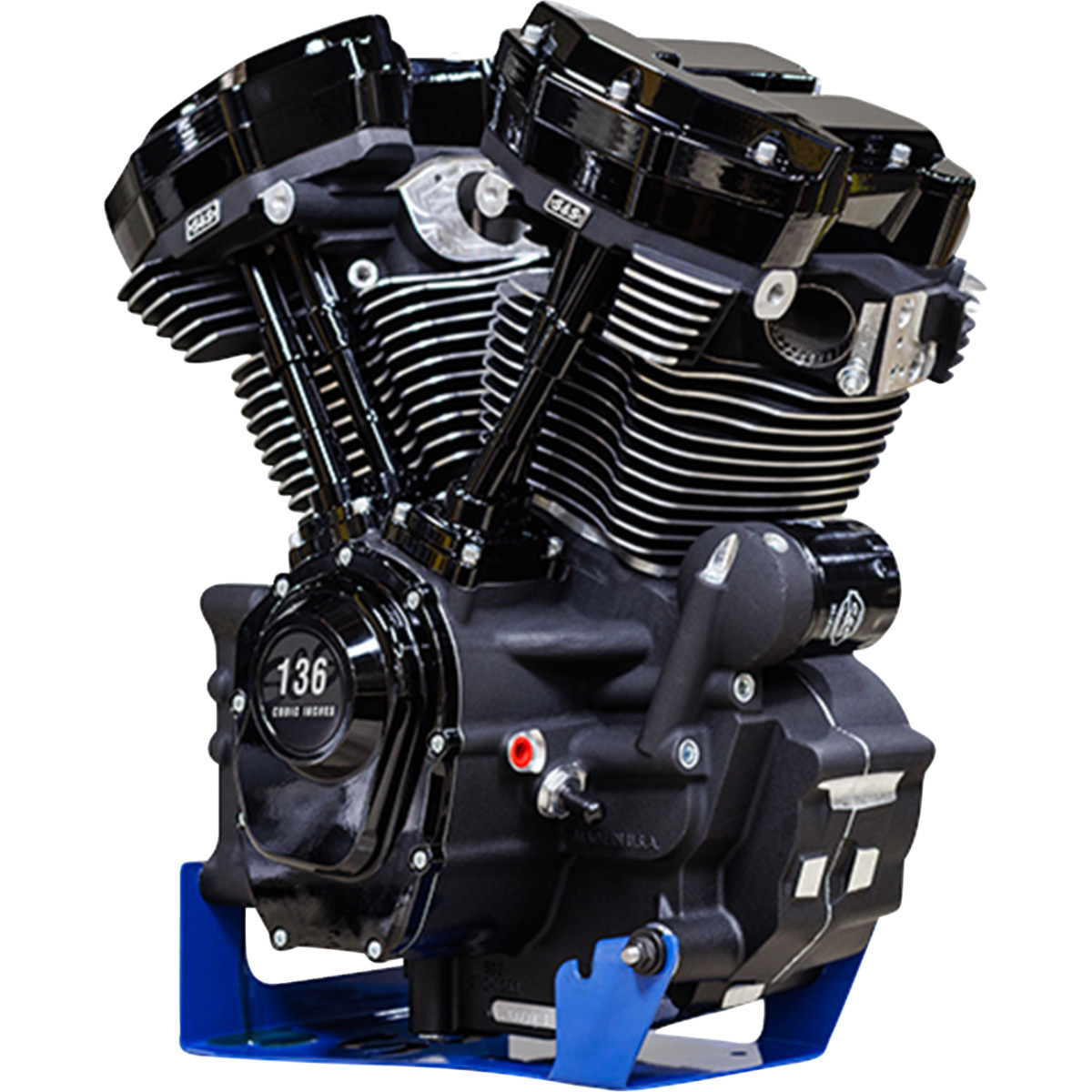 S&S Cycle #310-1295 - MK136 Engine - 550G Camshaft - Oil Cooled - M8 Softail