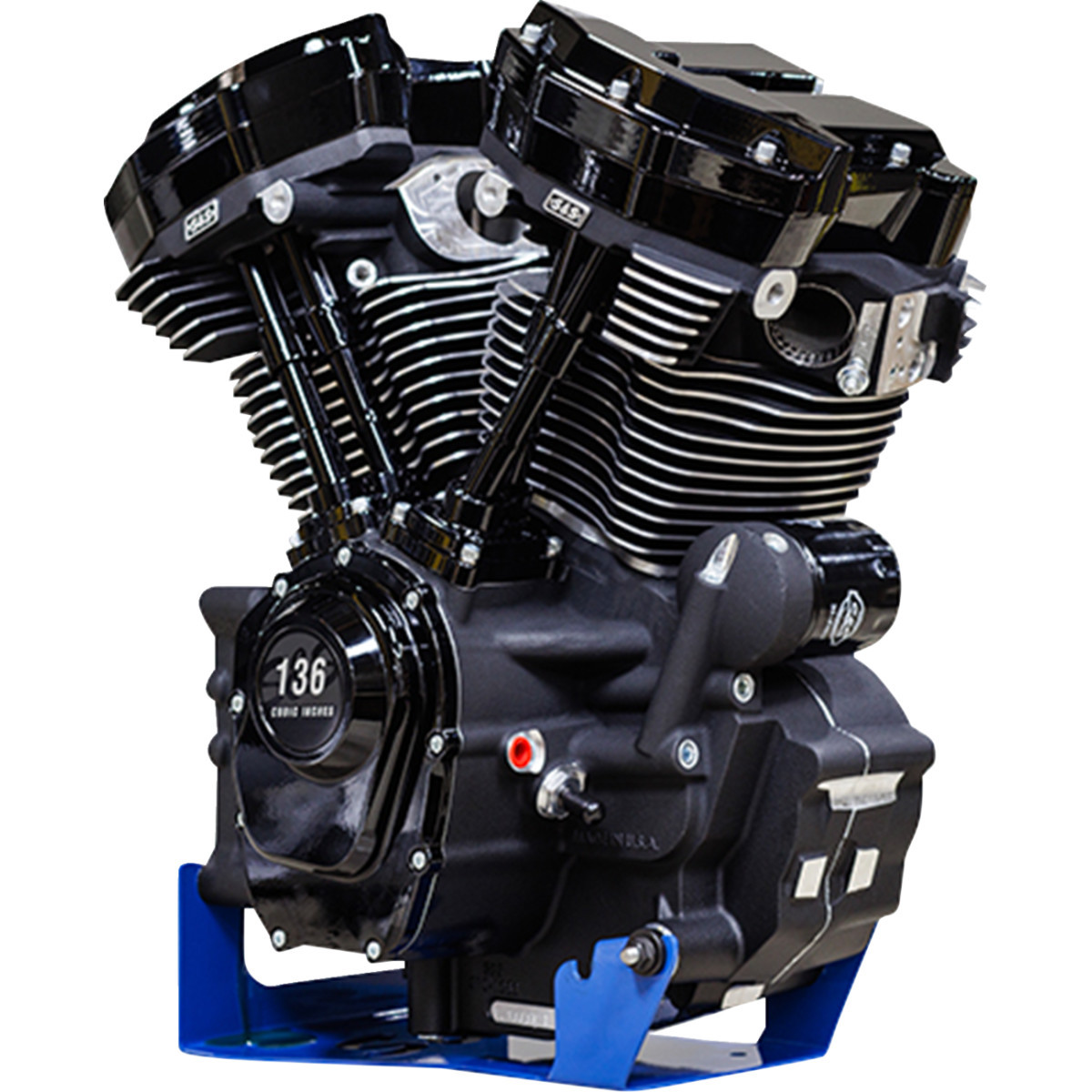 S&S Cycle #310-1296 - MK136 Engine - 475G Camshaft - Oil Cooled - M8 Softail