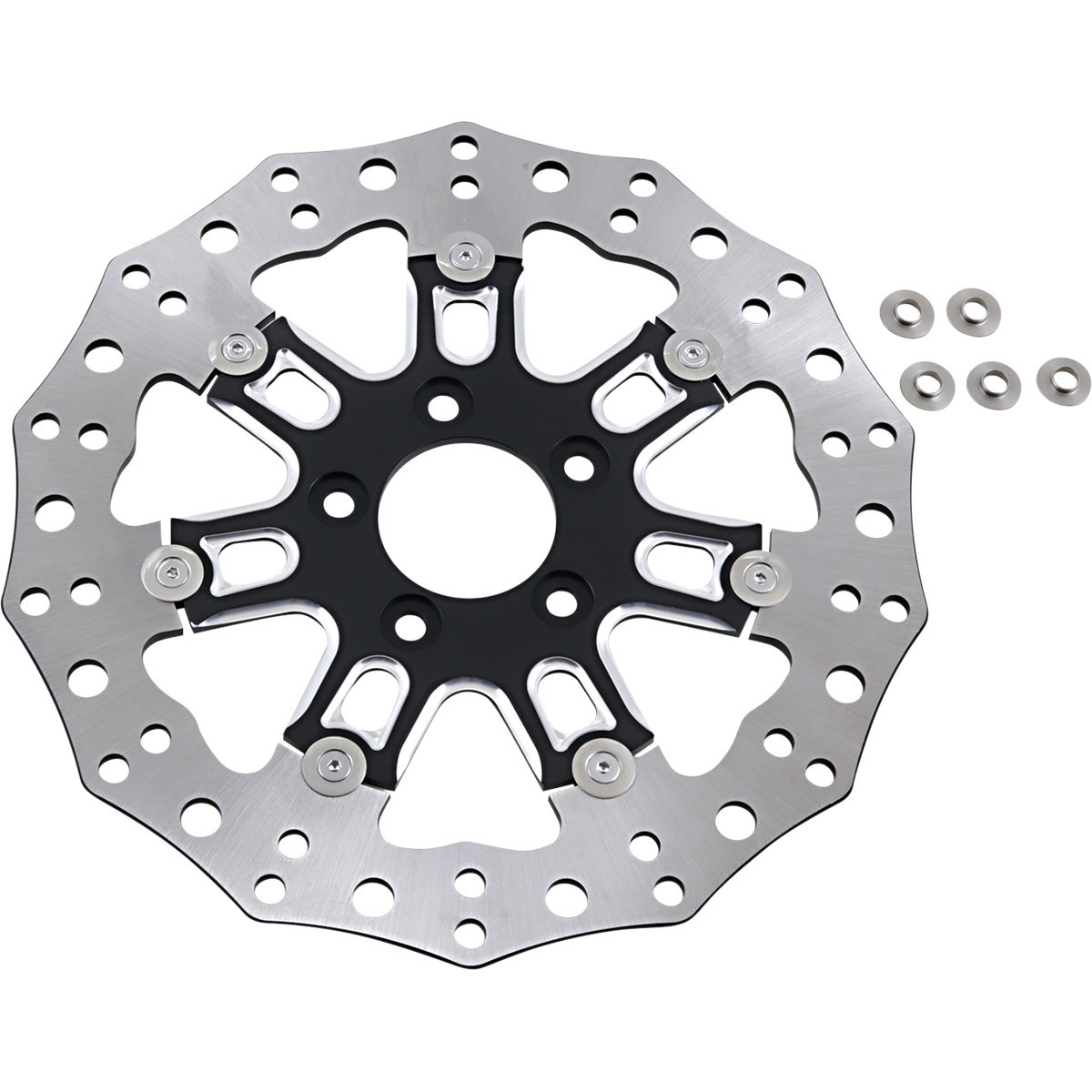 Arlen Ness #33-10301-202 - Front Rotor - 7 Valve - 11.8" - Black