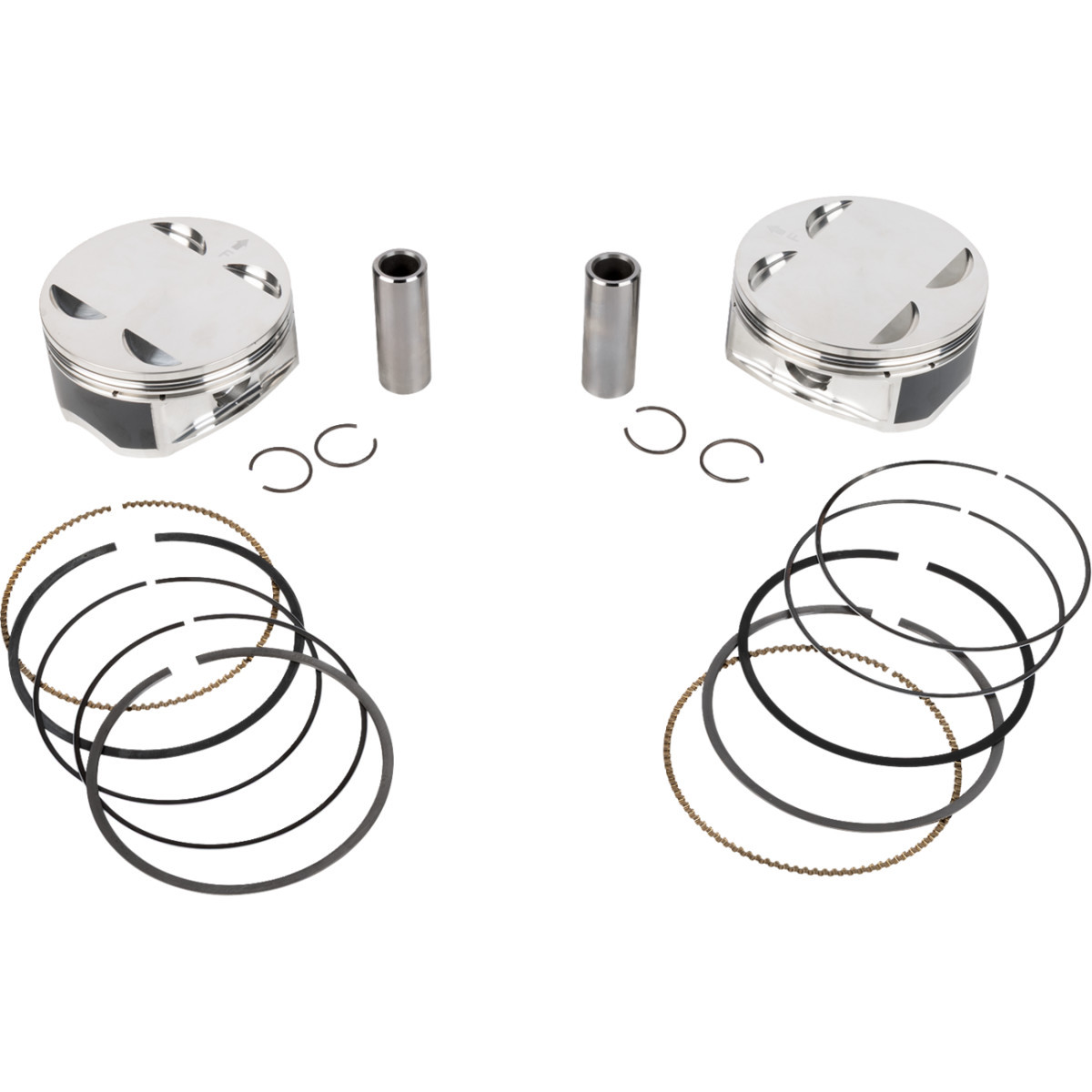 JE Pistons #398733 - Piston Kit - 4.075" Bore - 4.500" Stroke - 11.5:1 CR - 114" M8