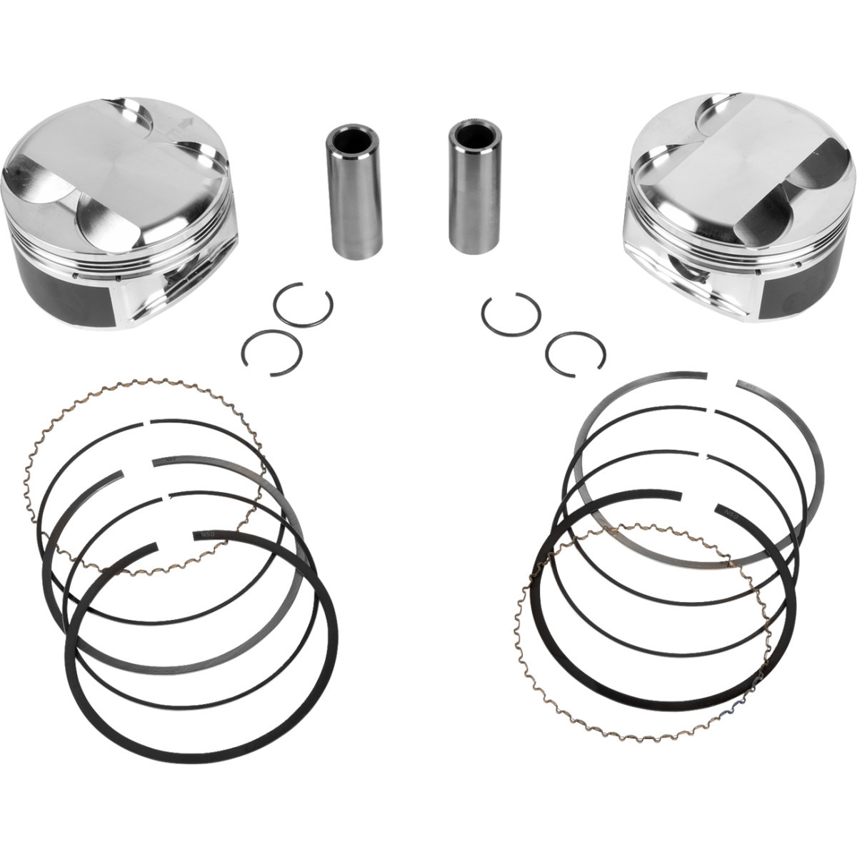 JE Pistons #398754 - Piston Kit - 3.937" Bore - 4.375" Stroke - 12.0:1 CR - 107" M8