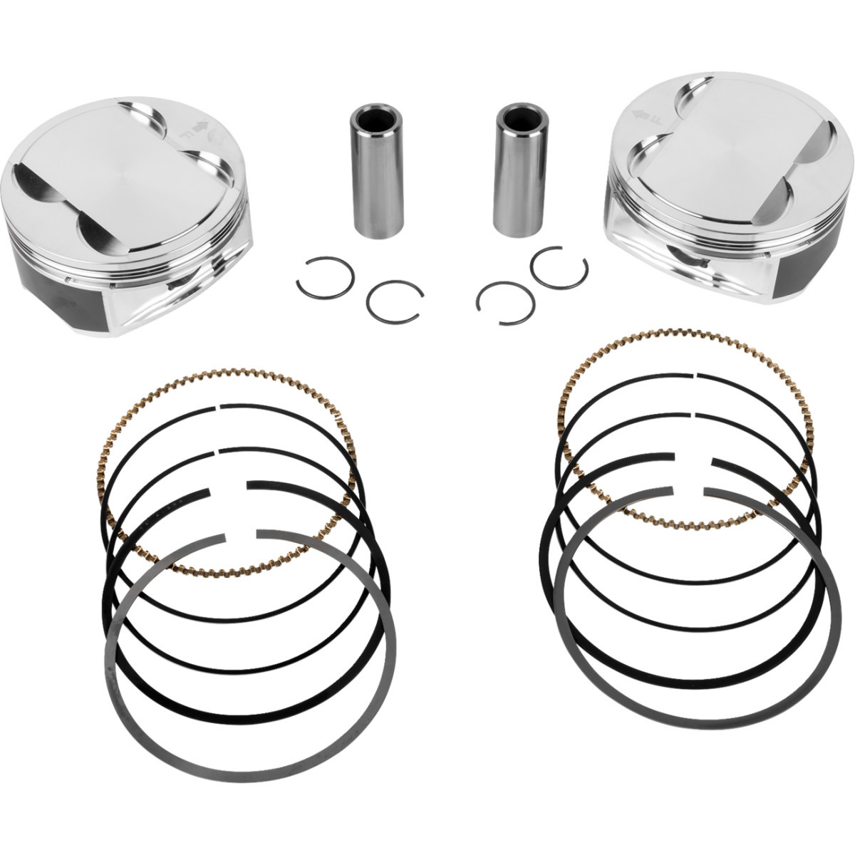 JE Pistons #399162 - Piston Kit - 4.255" Bore - 4.500" Stroke - 12.0:1 CR - 114" M8