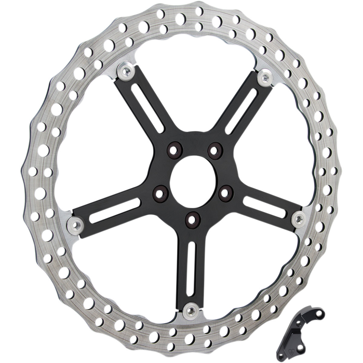 Arlen Ness #02-994 - Jagged Brake Rotor - 15" - Left - Hub-Mount