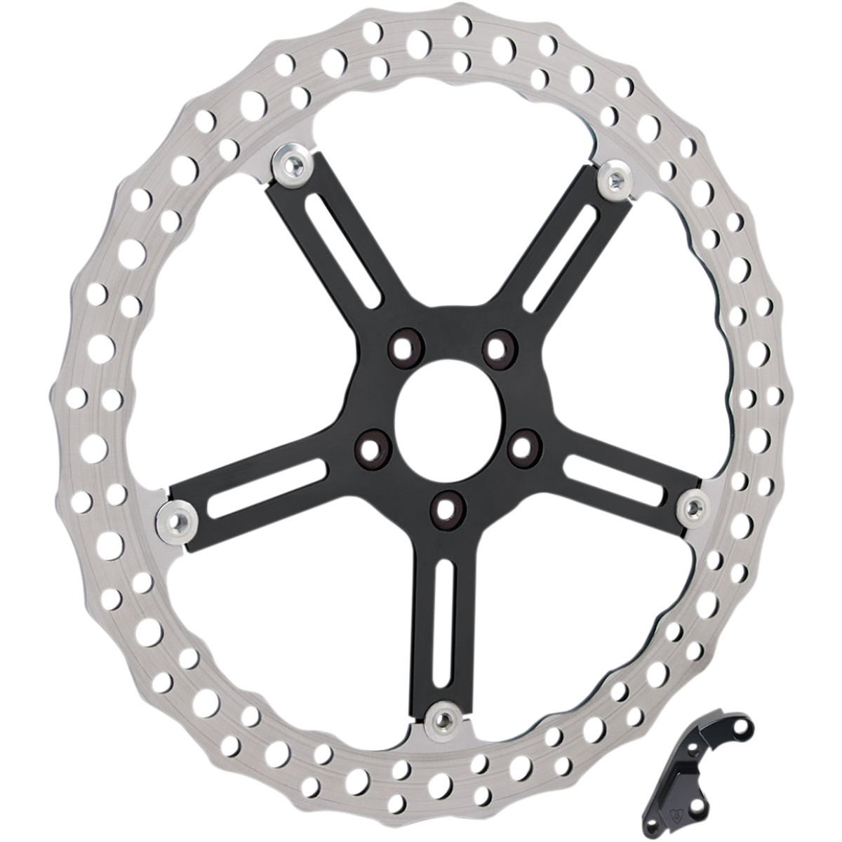 Arlen Ness #02-990 - Jagged Brake Rotor - 15" - Left - Hub-Mount