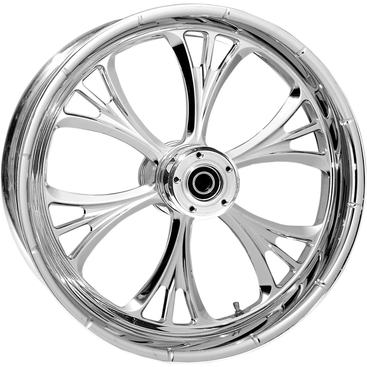 RC Components #21350-9035-102C - Wheel - Majestic - Front - Single Disc/without ABS - Chrome - 21x3.5 - '00-'07 FLT