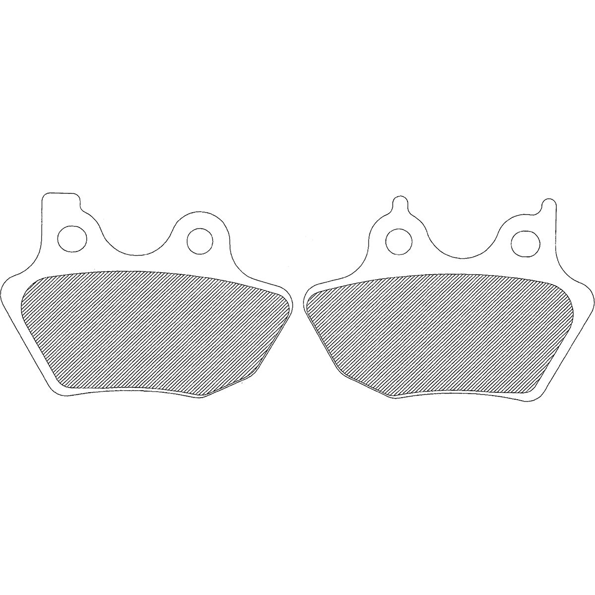 Drag Specialties - Semi-Metallic Brake Pads - Front/Rear - HD