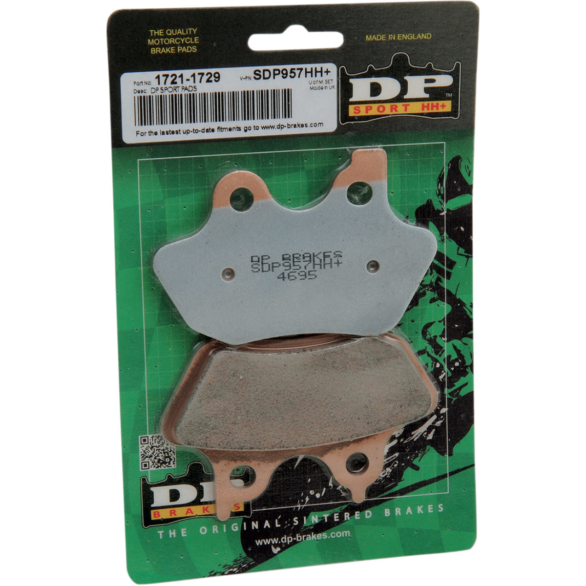 DP Brakes #SDP957HH - Sintered Metal Brake Pads - Harley-Davidson