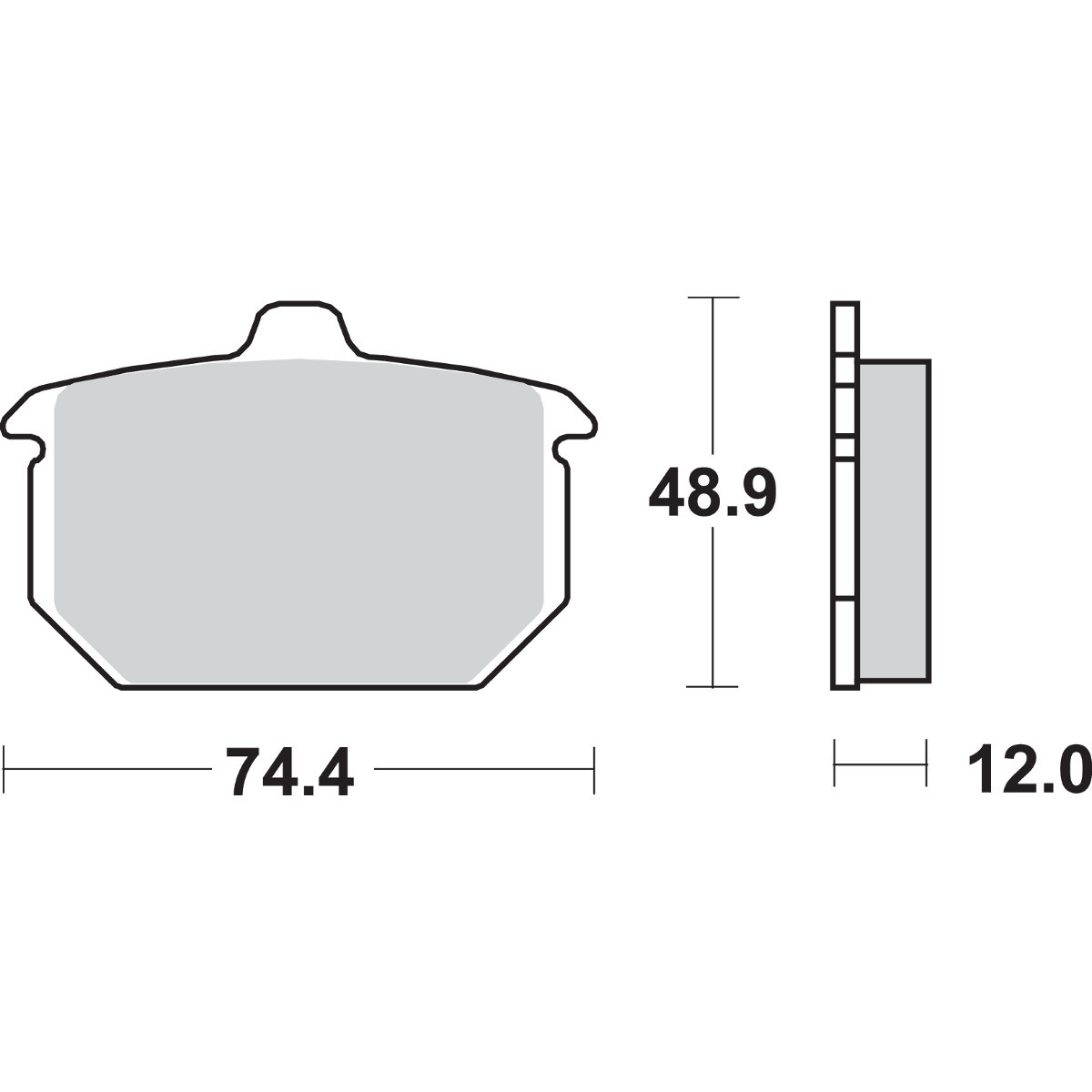 SBS #549H.HF - Ceramic Brake Pads