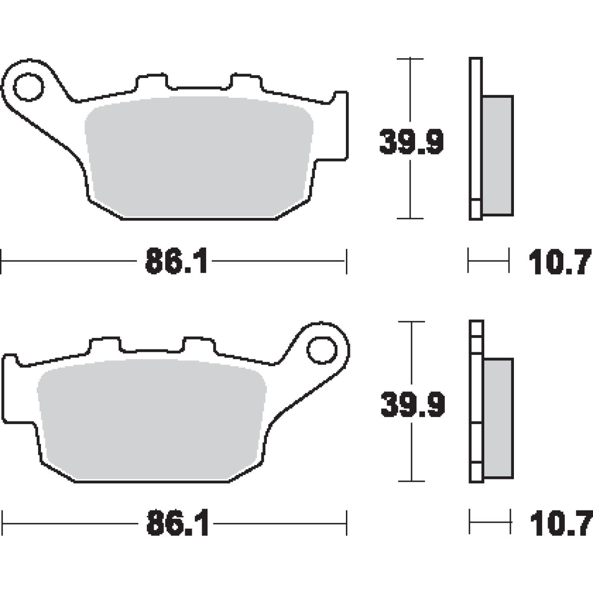 SBS #614LS - LS Brake Pads