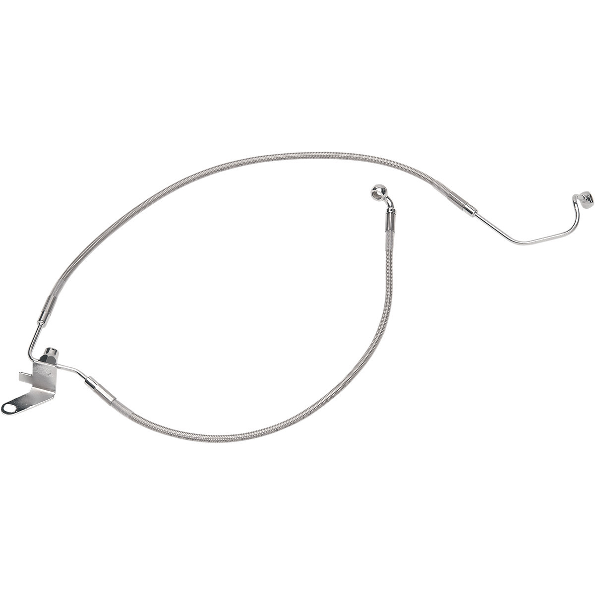 Drag Specialties - Brake Line - Rear - Stainless Steel
