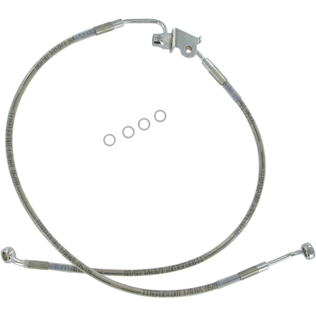 Drag Specialties - Brake Line - Rear - Stainless Steel