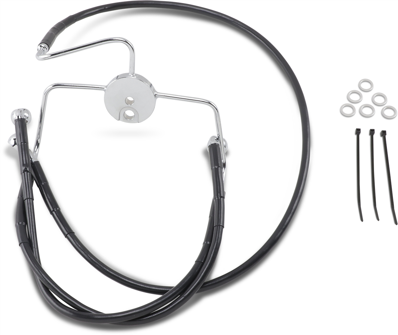 Brake Line - Front - Black - +8"