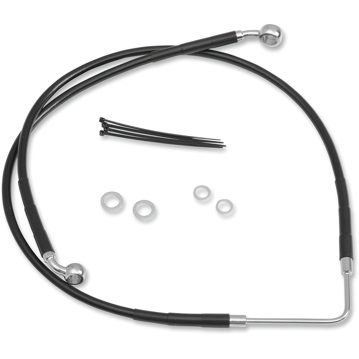 Drag Specialties - Brake Line - Front (Upper) - Black