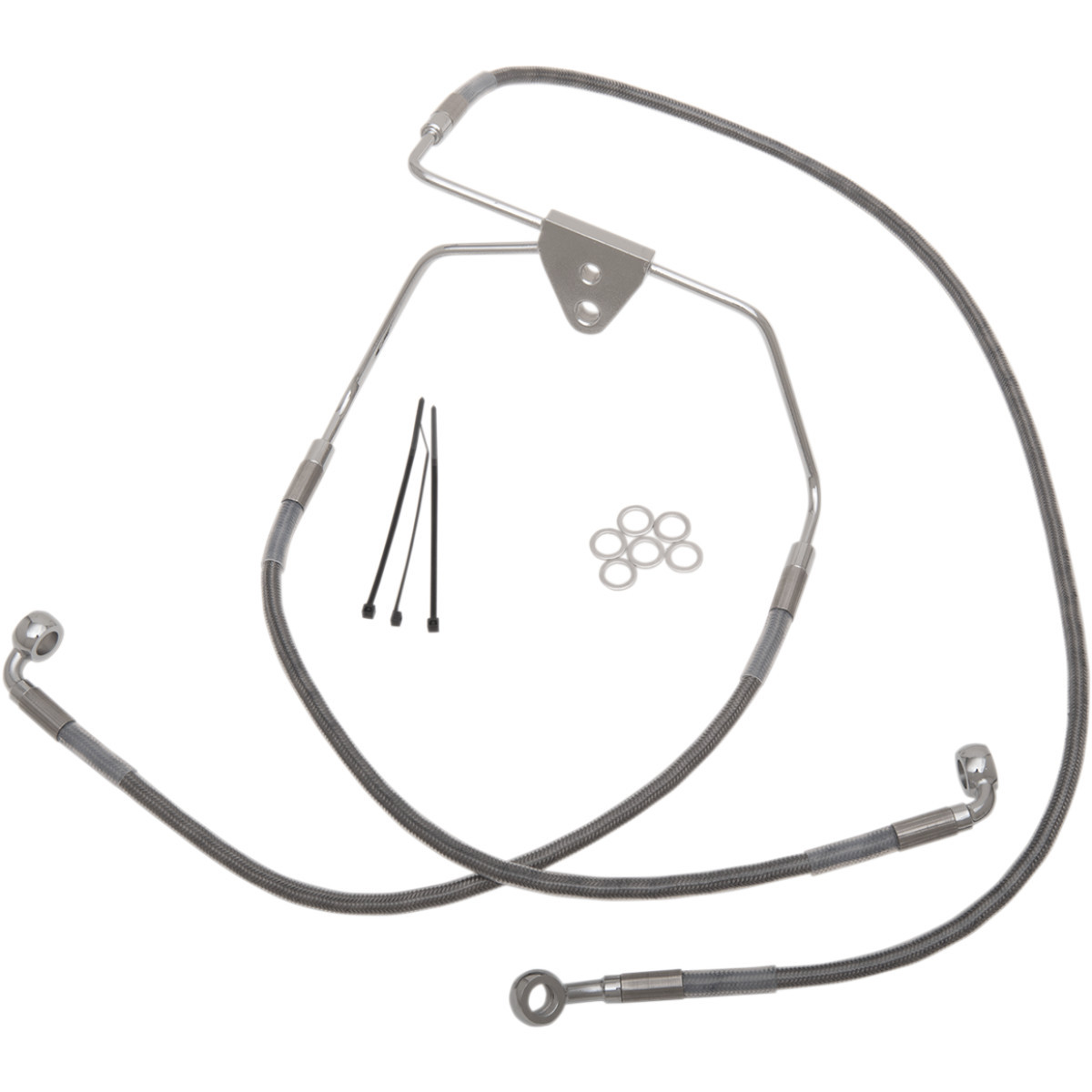 Drag Specialties - Brake Line - Front - +6" - Touring - Stainless Steel