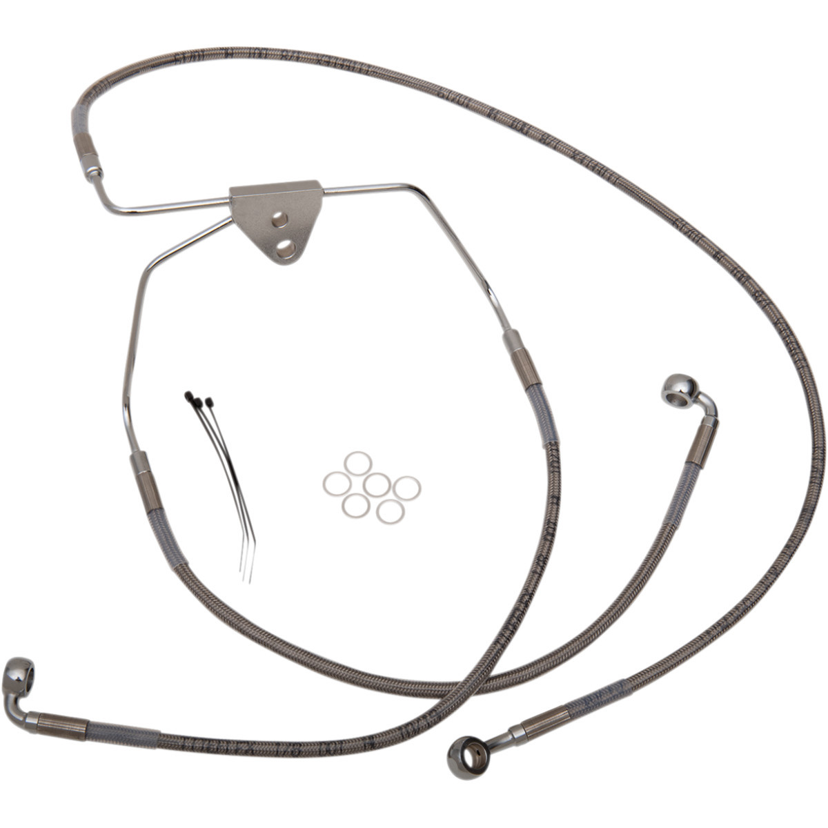 Drag Specialties - Brake Line - Front - +8" - Touring - Stainless Steel