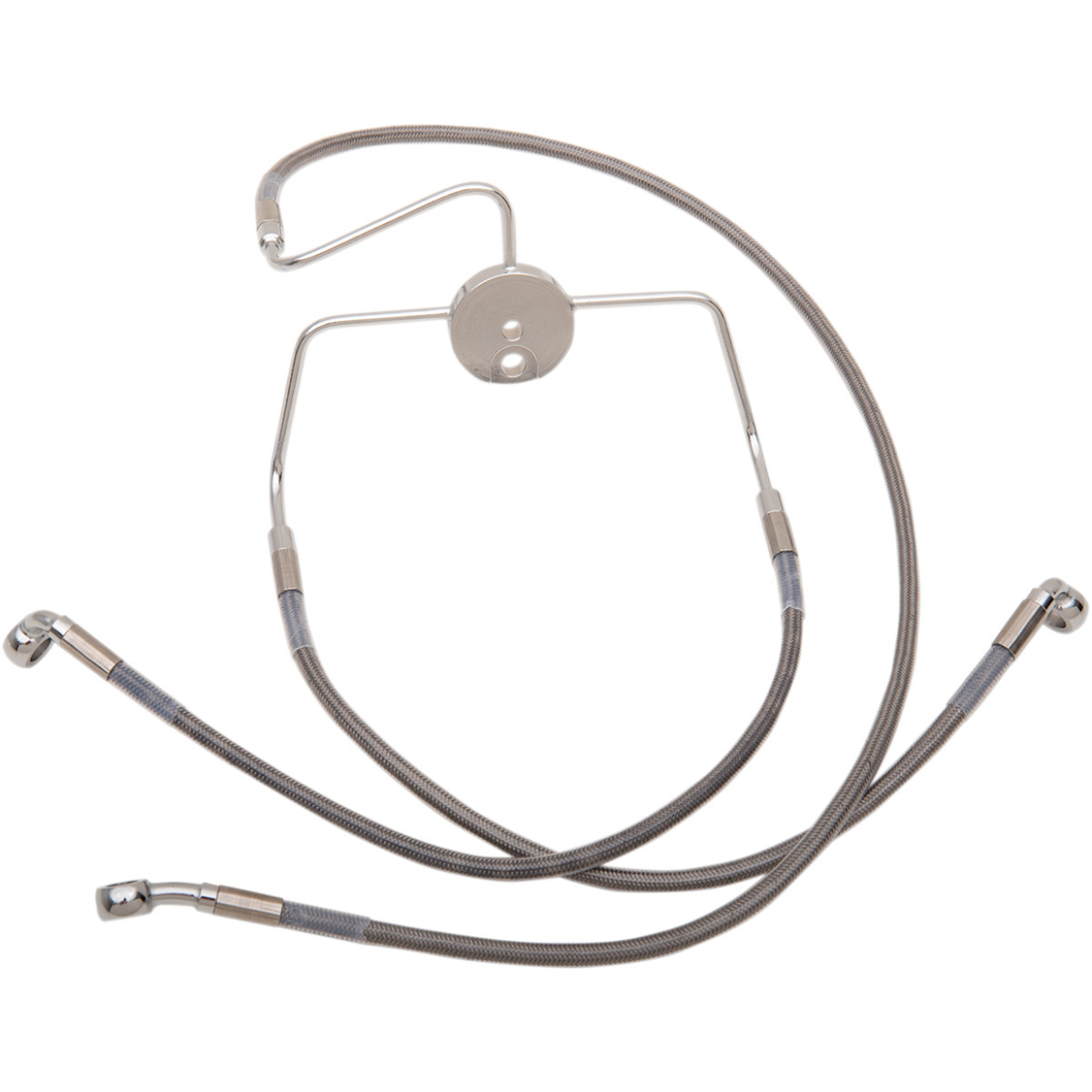 Drag Specialties - Brake Line - Front - +8" - Stainless Steel