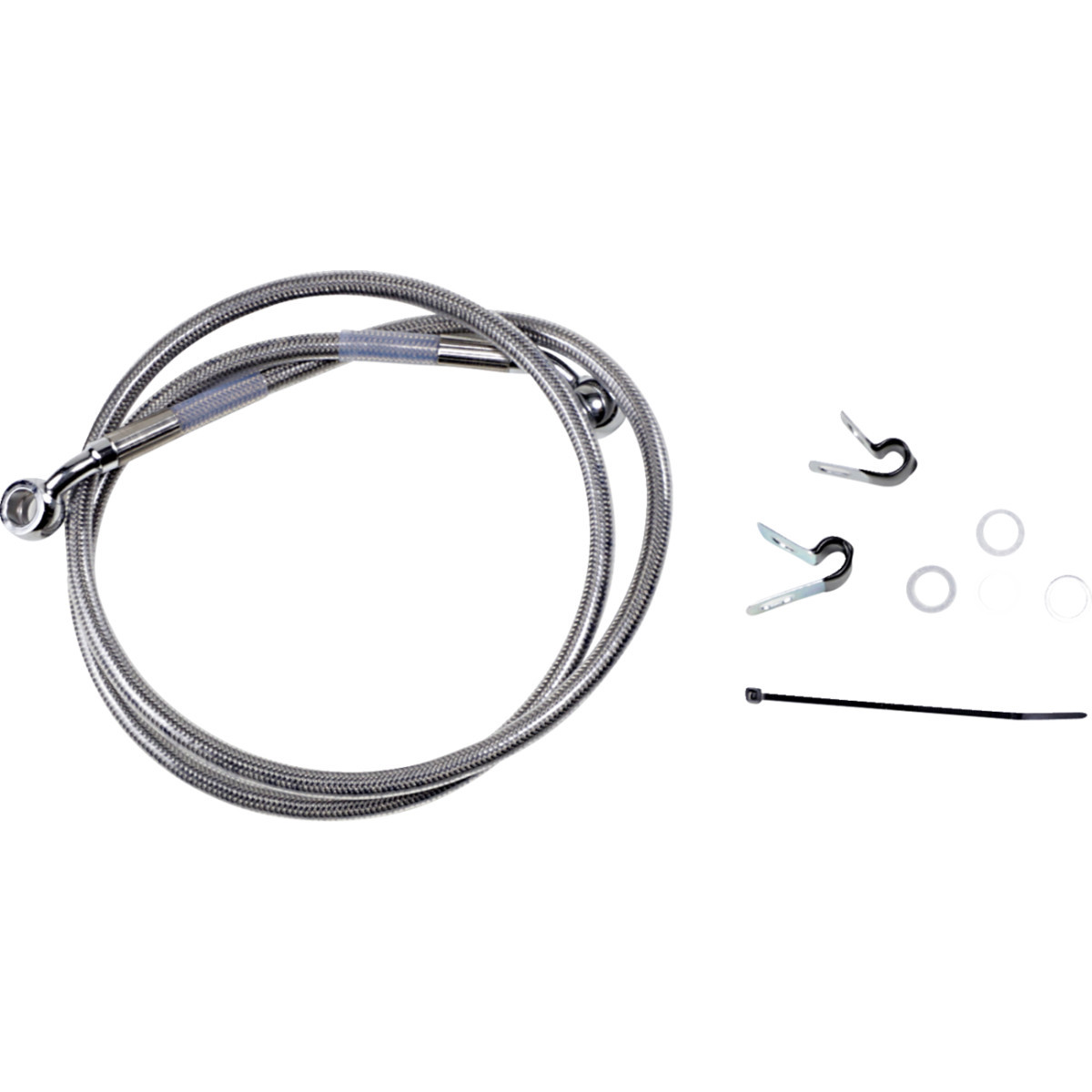 Drag Specialties - Brake Line - Front - +2" - Stainless Steel - XL
