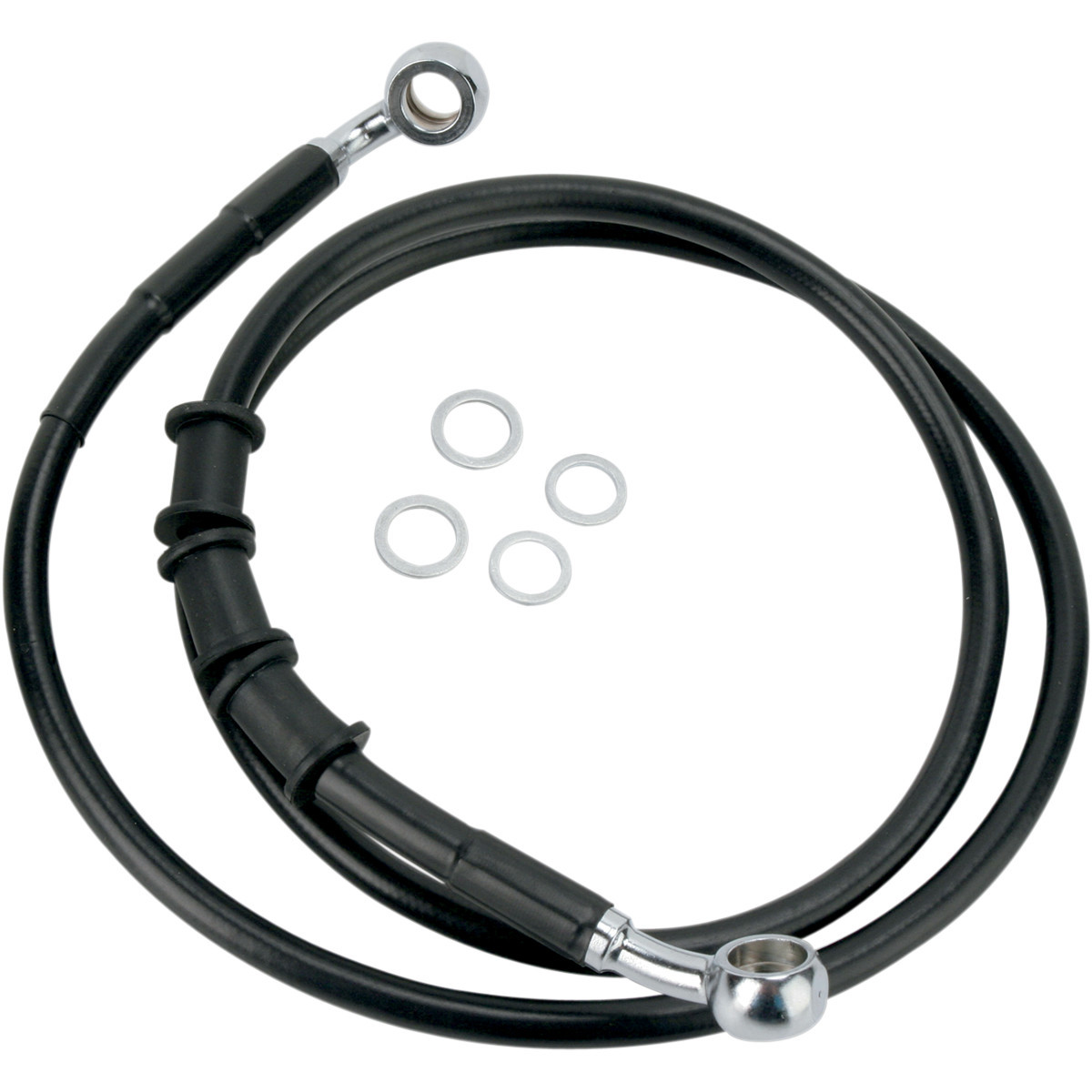 Drag Specialties - Brake Line - Front (Upper) - Black