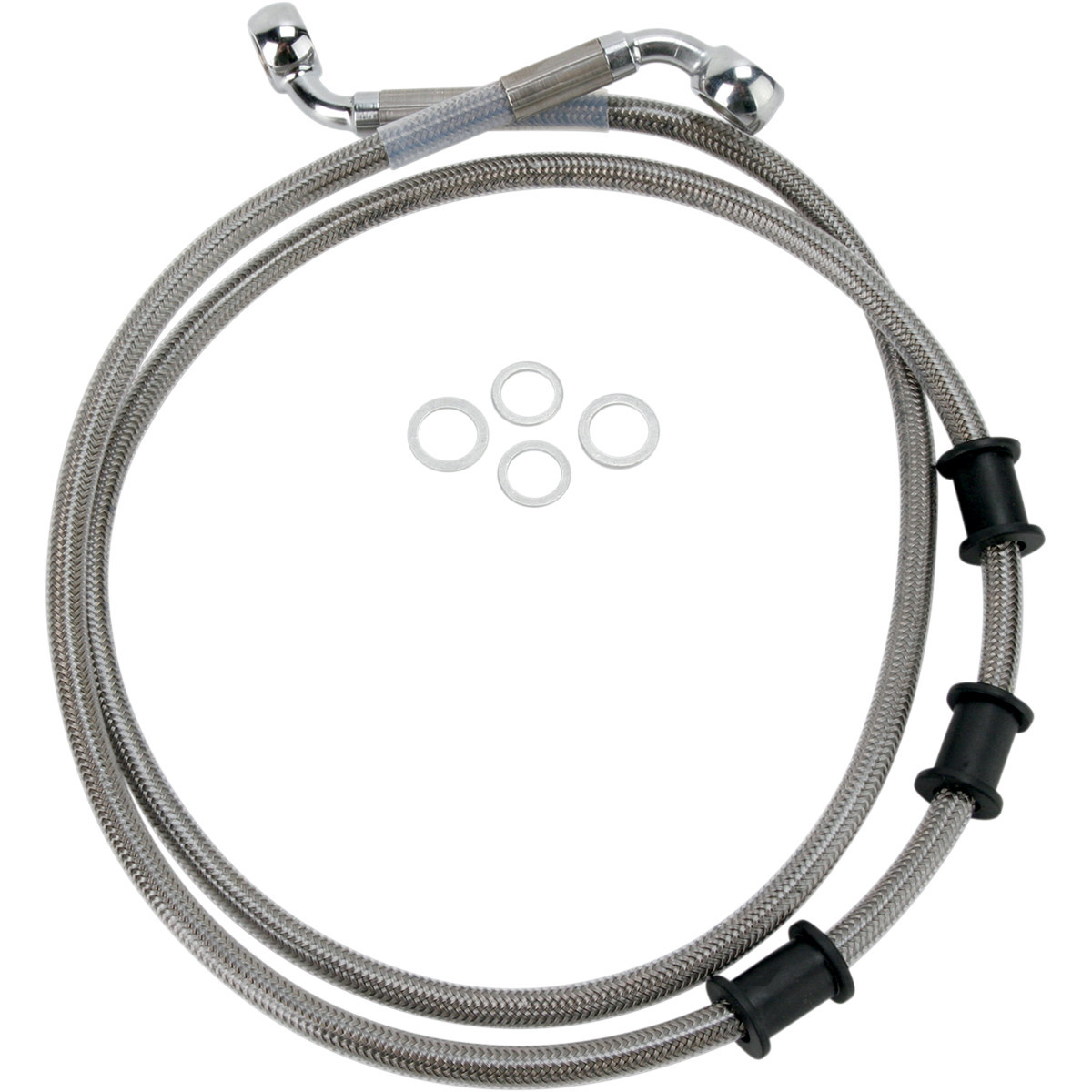 Drag Specialties - Brake Line - Front - +2" - Stainless Steel