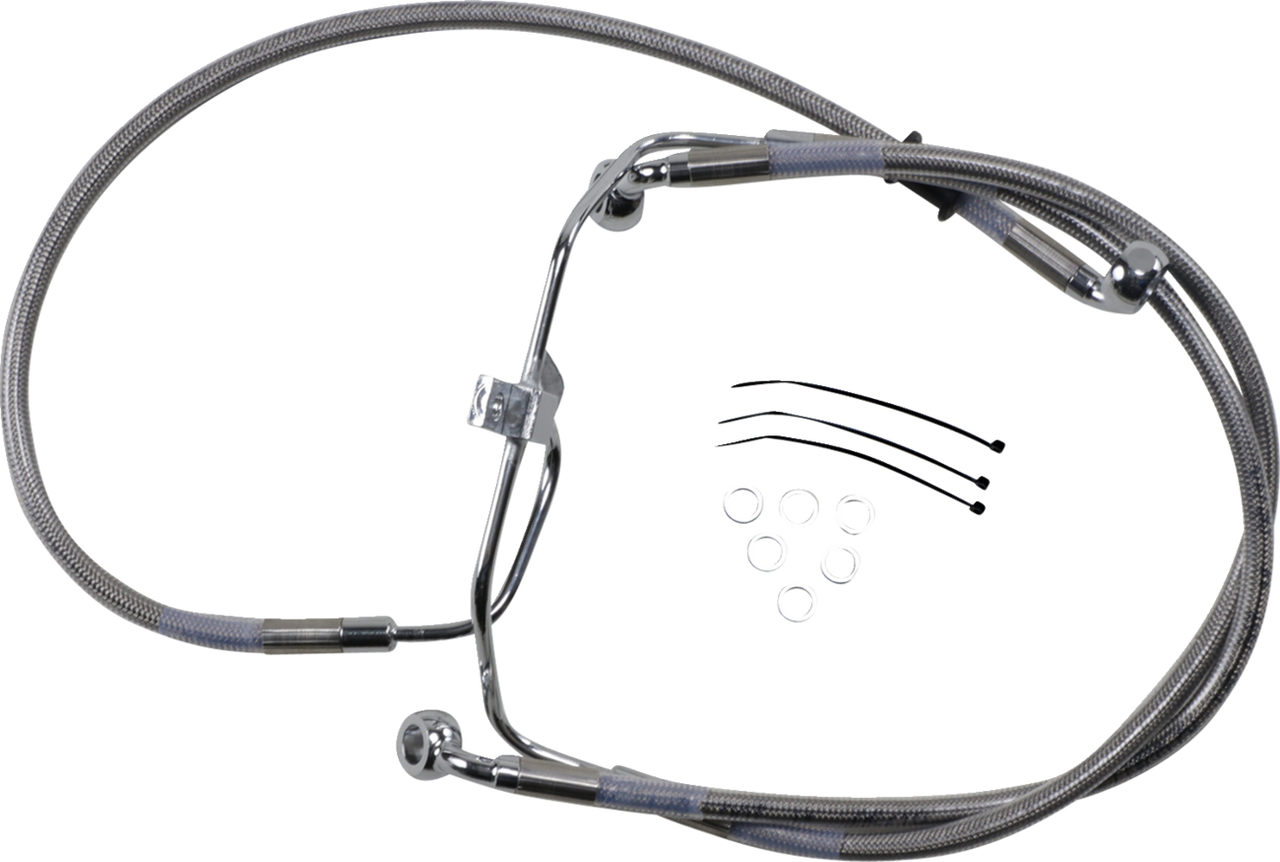 Brake Line - +2" - Stainless Steel - FXDF 08-17