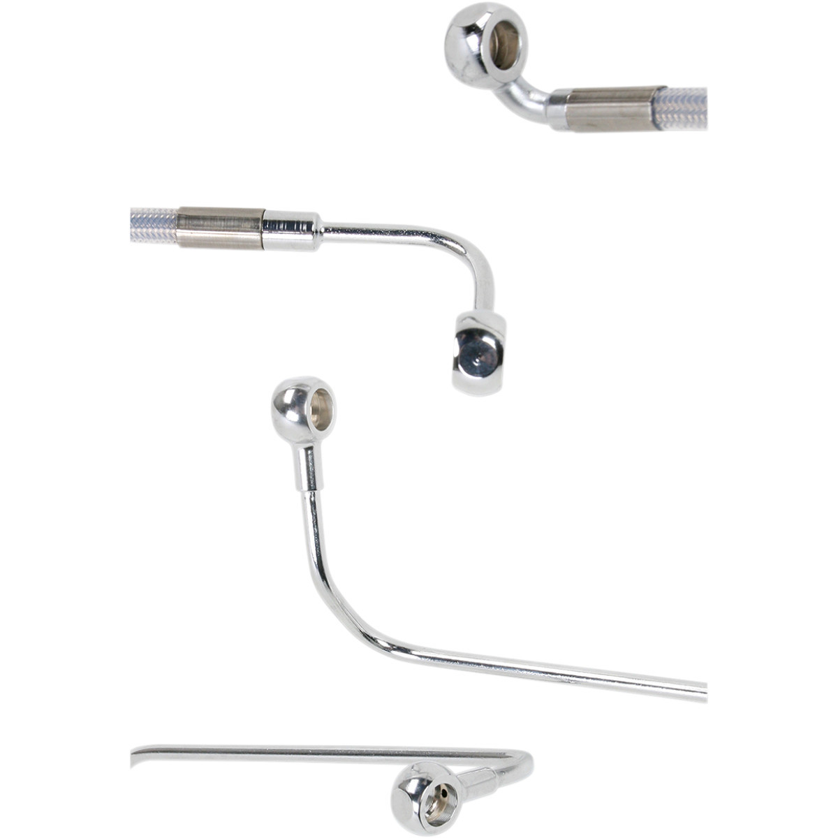 Drag Specialties - Brake Line - Rear - Stainless Steel