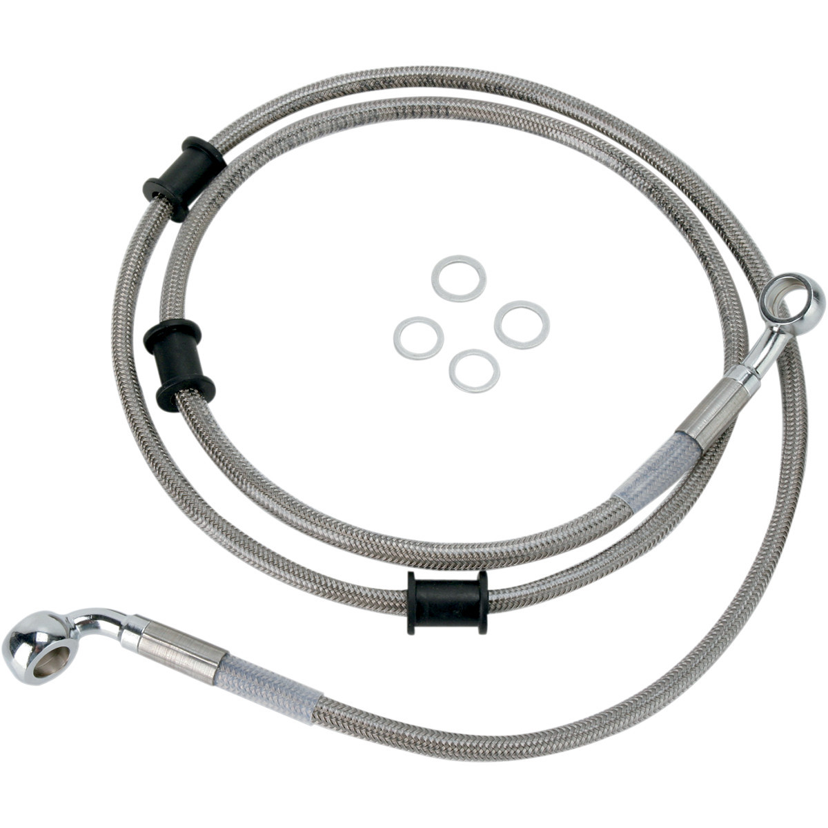 Drag Specialties - Brake Line - Front (Upper) - Stainless Steel