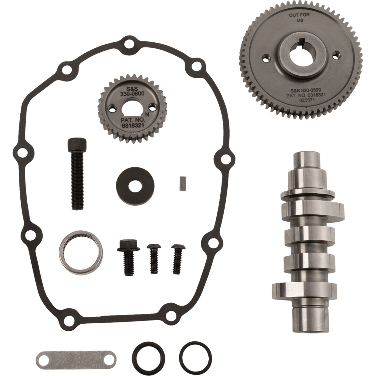 S&S Cycle #330-0826 - Camshaft Kit - HPT496C - Gear Drive - M8
