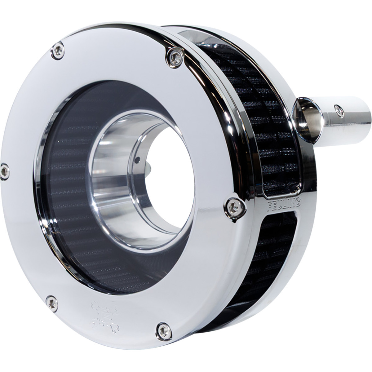 Feuling Parts #5568-S - Slim BA Air Cleaner Kit - Chrome/Clear - Black Filter - '93-'99 EVO Big Twin