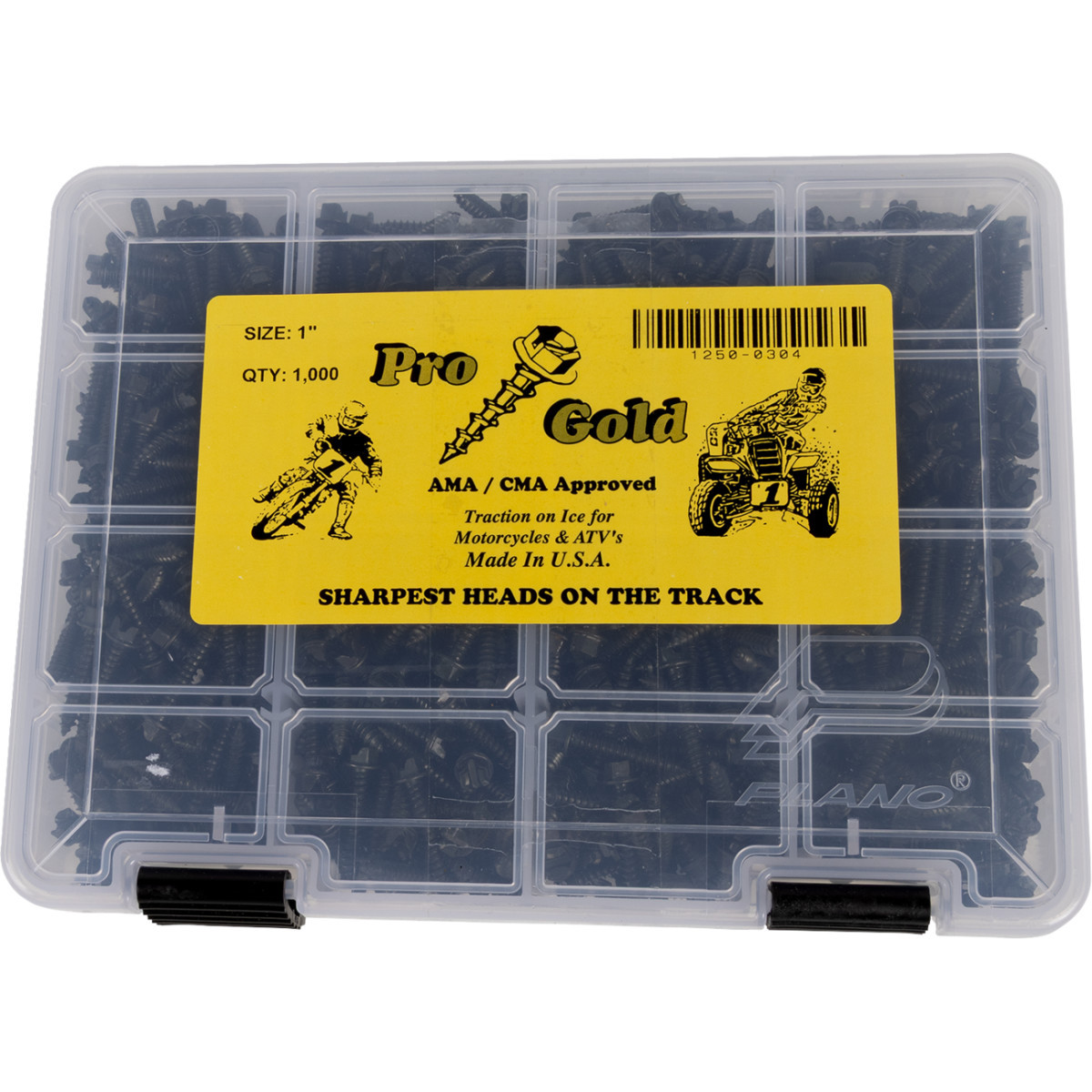 Gold Screws #1250-0304 - Ice Screws - Pro Gold - 1" - 1000 Pack