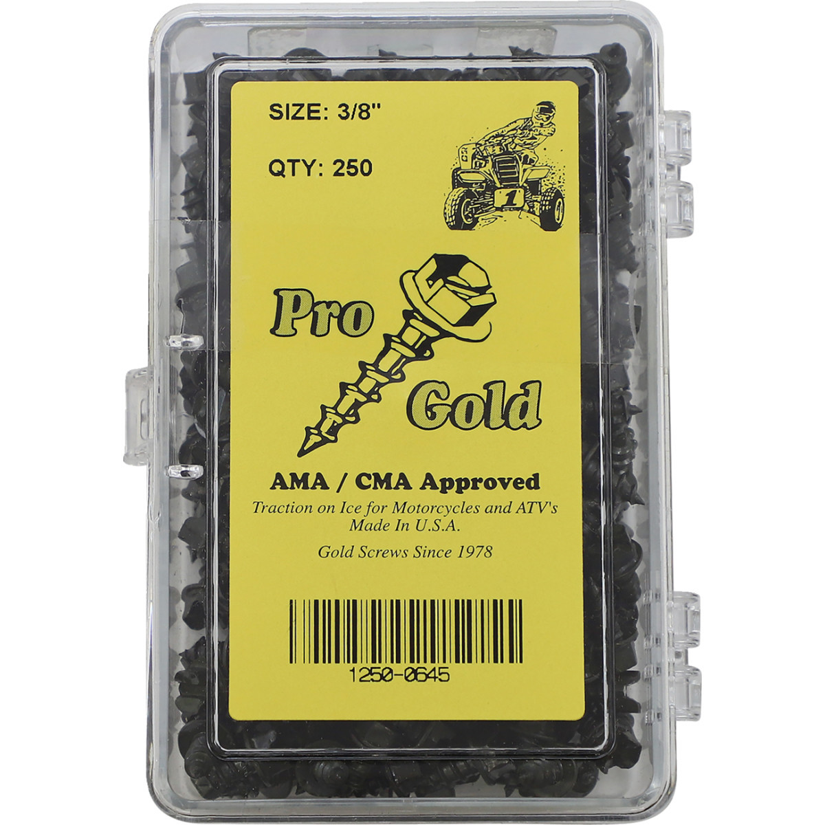 Gold Screws #12500645 - Ice Screws - Pro Gold - 3/8" - 250 Pack