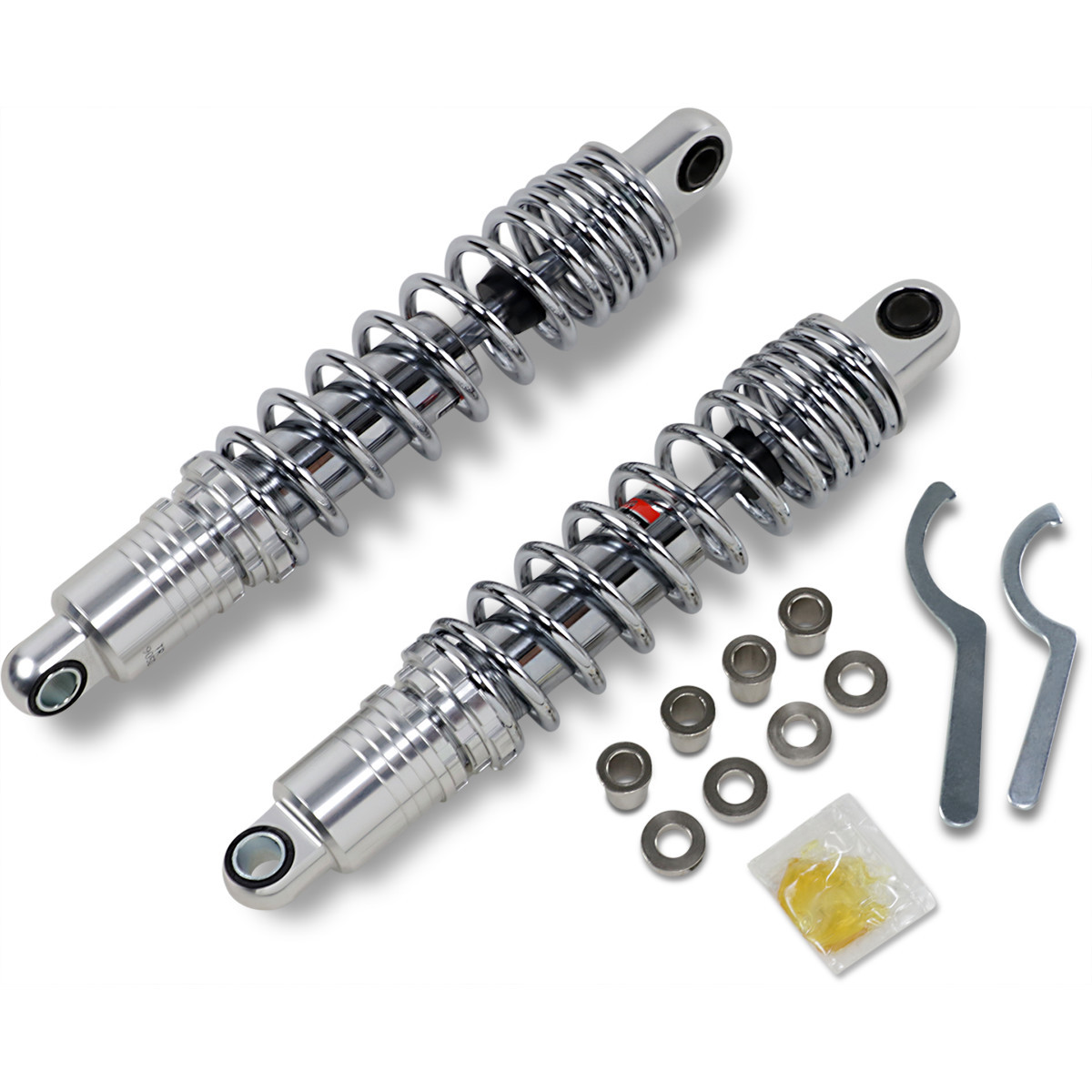 Drag Specialties Shocks - Premium Ride-Height Adjustable Shocks - 13.5" - Standard - Chrome