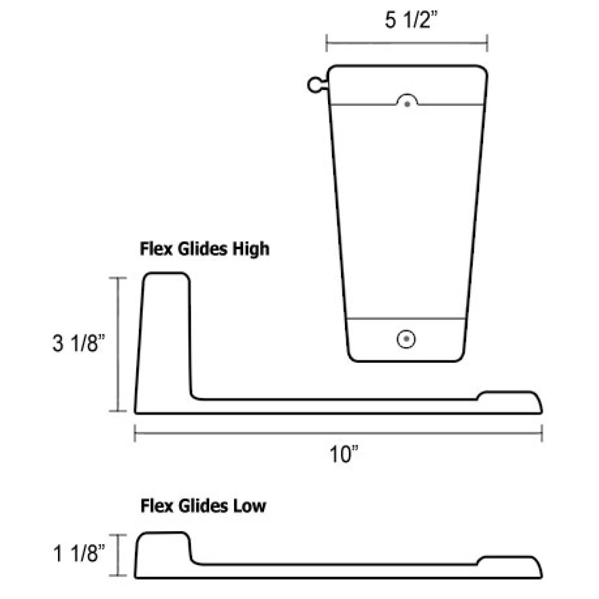 Caliber #13342 - P/M FLEX GLIDES LOW