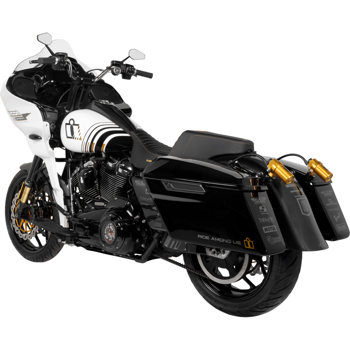 Saddlemen #CF-809-07-004 - Carbon Fiber Rear Fender - Gloss - Touring '09-'25