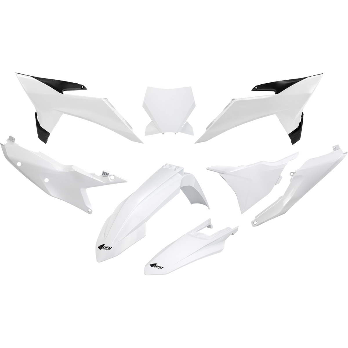 UFO #KTKIT532@042 - Replacement Body Kit - '20-'26 White/Black - KTM - SX '25-'26
