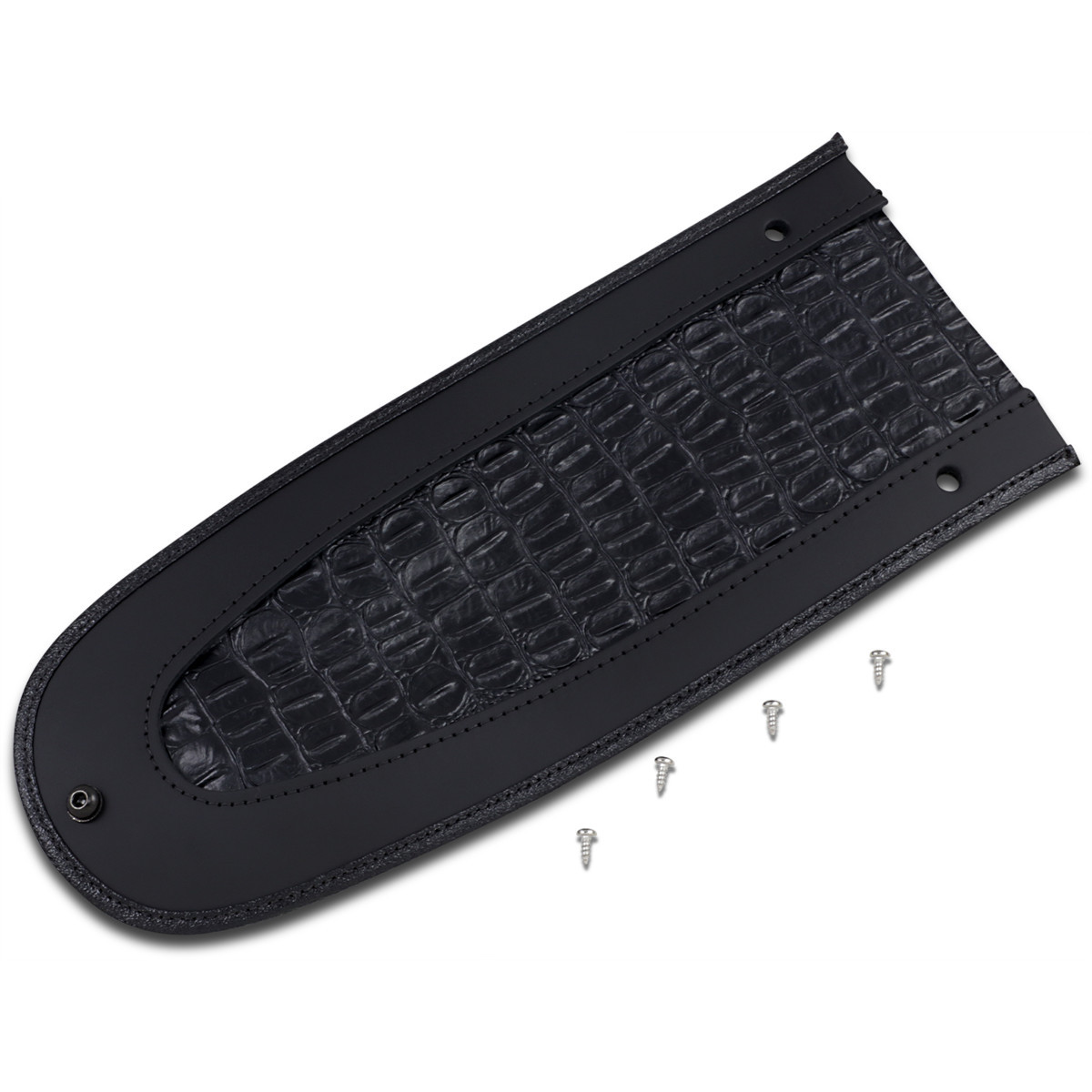 Drag Specialties Seats - Fender Skin - Embossed Faux Gator Leather Center