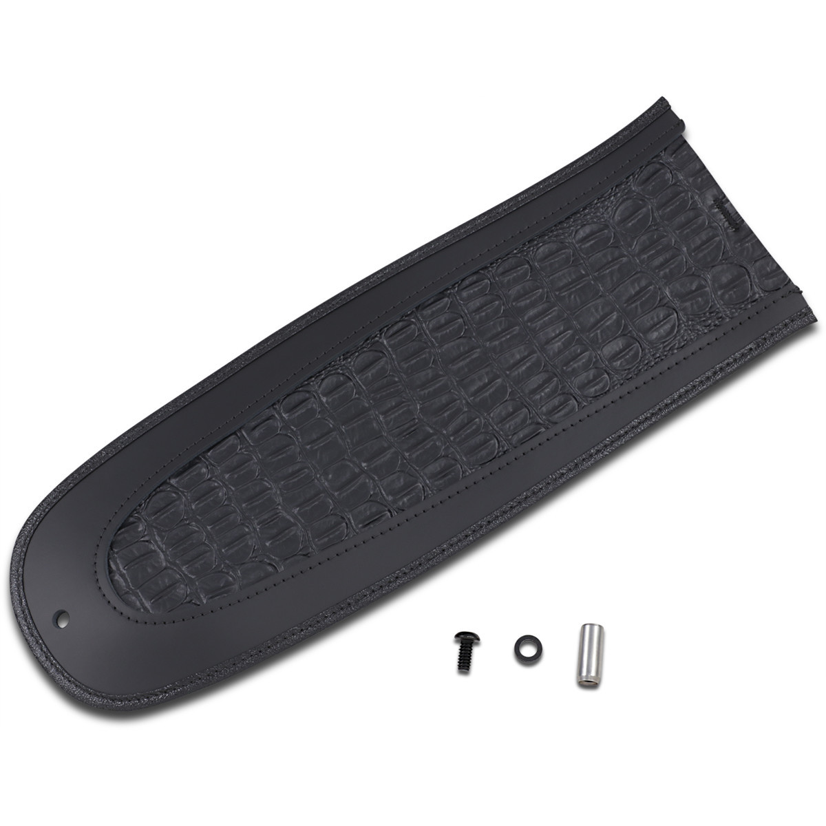 Drag Specialties Seats - Fender Skin - Embossed Faux Gator Leather Center