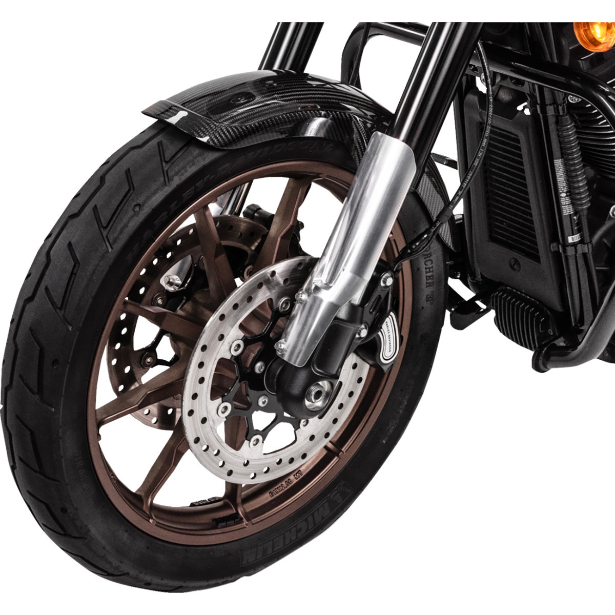 Saddlemen #M-8-0001 - Front Fender Adapter - Raw - FXLRS/T