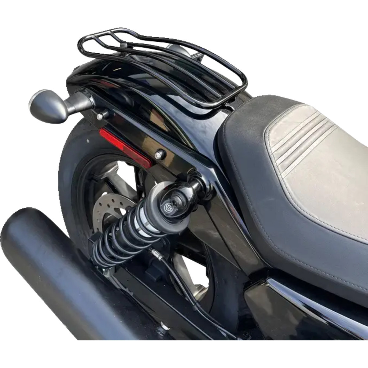 Motherwell #MWL-227-GB. - Solo Luggage Rack - Gloss Black