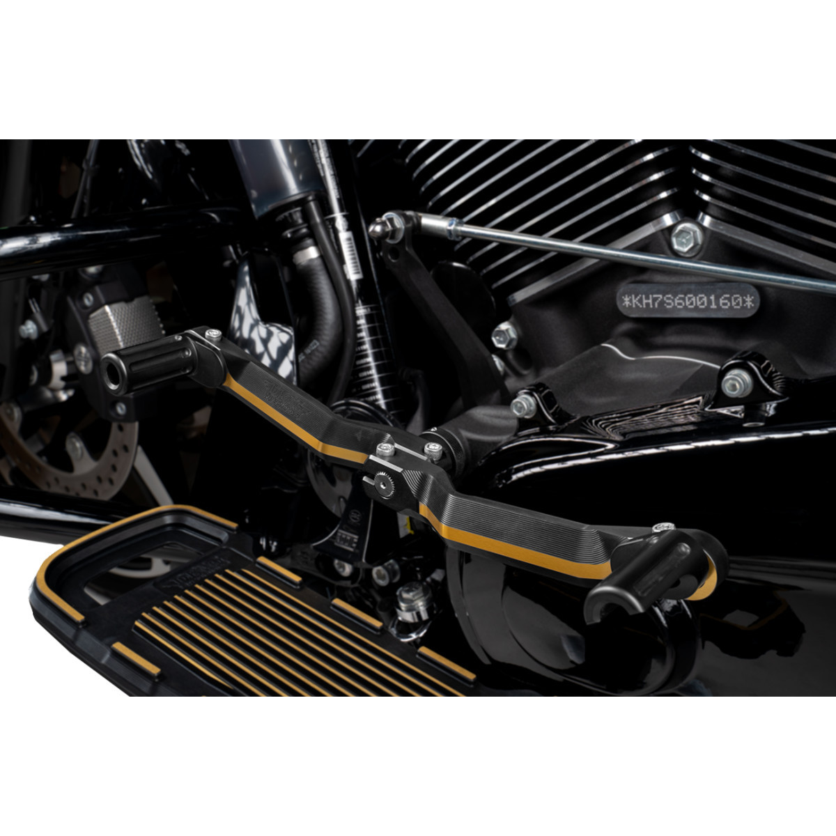 Drag Specialties - Heel/Toe Shifter Designed by Gilles - Adjustable - Black/Gold