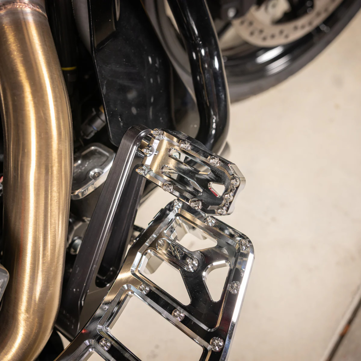 Thrashin Supply CO. #TSC-2221-3 - Aggressor Brake Pedal - Chrome - Touring