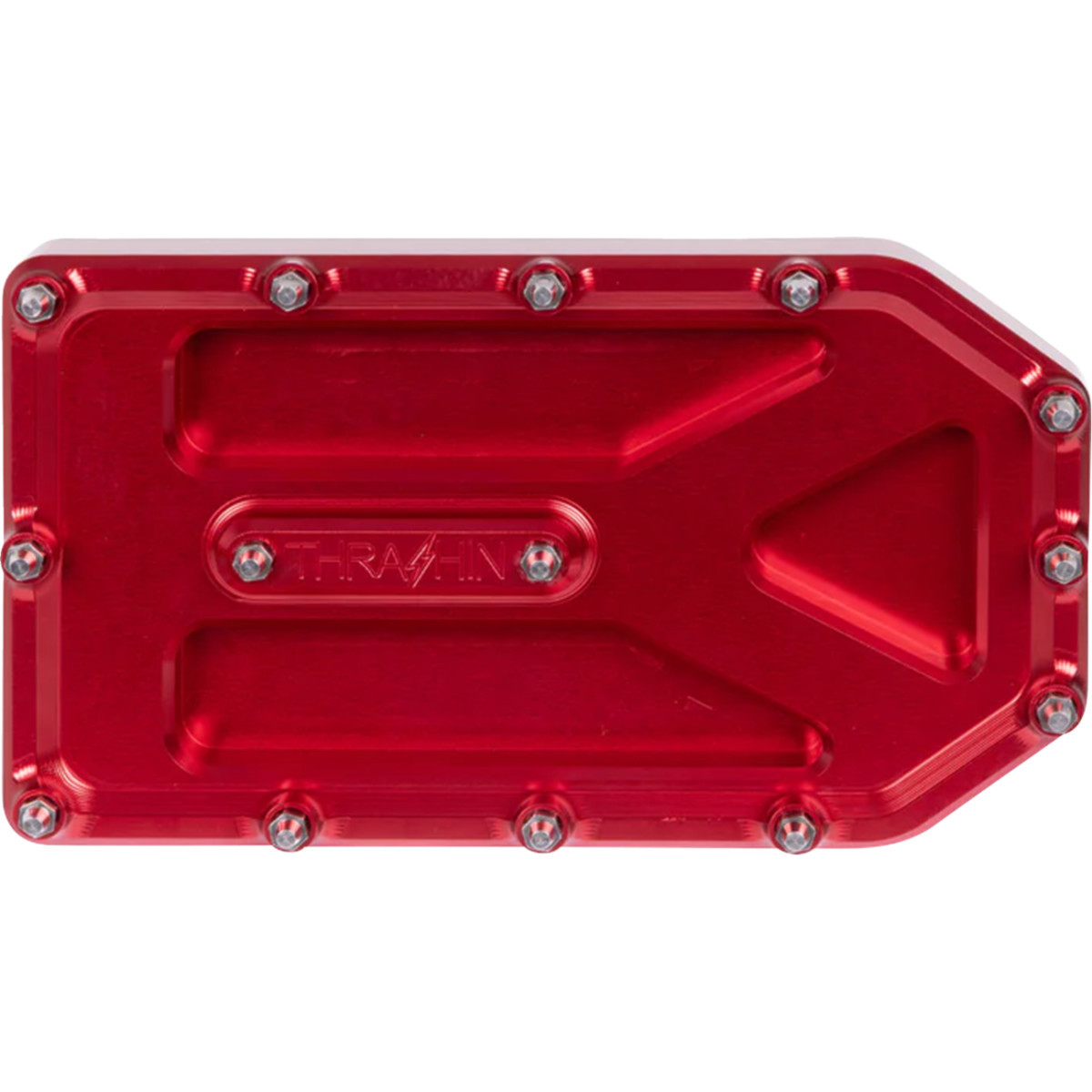 Thrashin Supply CO. #TSC-2220-2 - Aggressor Brake Pedal Pad - Red - Touring