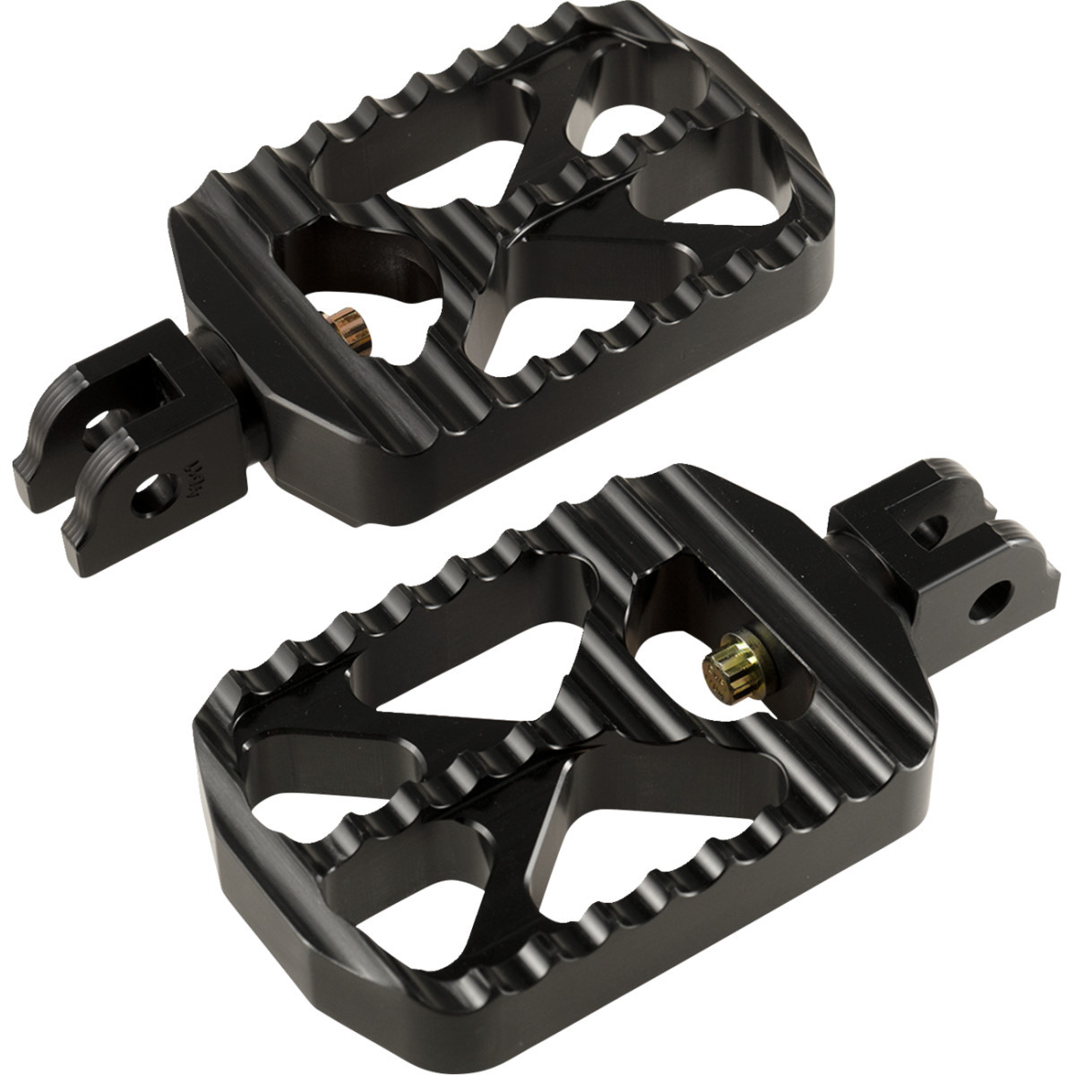 Joker Machine #08-646-6B - Bear Claw Foot Pegs - Black - Harley-Davidson