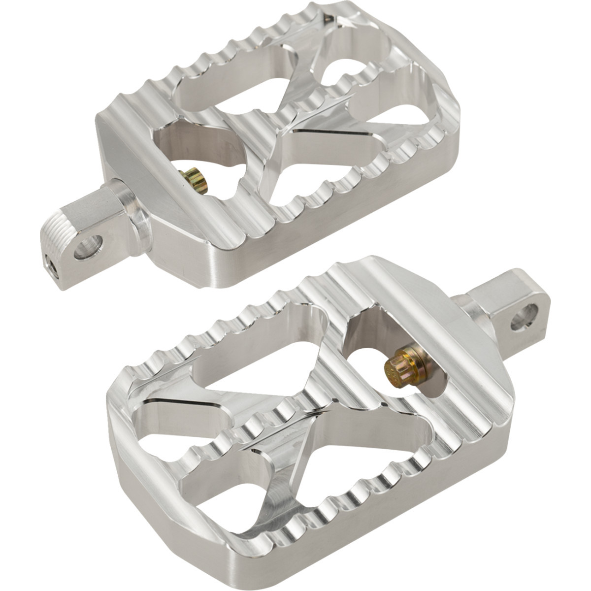 Joker Machine #08-646-1 - Bear Claw Foot Pegs - Silver - Harley-Davidson