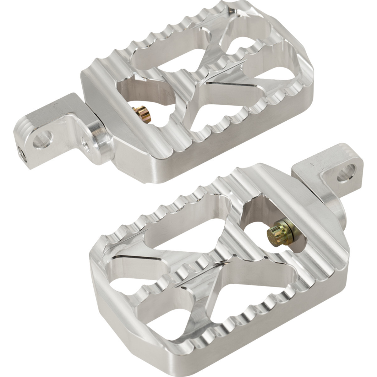 Joker Machine #08-646-3 - Bear Claw Foot Pegs - Silver - Harley-Davidson
